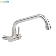 Vòi rửa chén lạnh gắn tường inox 304 ren 21 Hobby Home Decor VT1