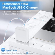 Mac Book Pro Charger - 118W USB C Charger Fast Charger Compatible with MacBook pro/Air, M1 M2 M3 M4,