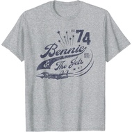 Elton John Bennie & The Jets Adult T-Shirt Fashion Men's T-Shirt Tops Latest Trendy Short Sleeve Dis