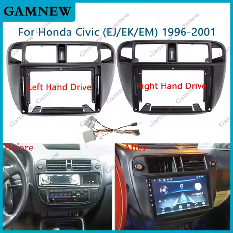 9 Inch Car Frame Fascia Adapter Android Audio Dashboard Mount Kit For Honda Civic (EJ/EK/EM) 1996-20