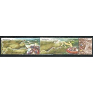 M-20180227  MALAYSIA 2018 RIVERS IN MALAYSIA STAMP STRIP 2V MINT