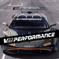 Front Windshield Car Sticker Modified Sticker Racing Personality Pull Flower