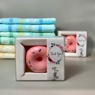 6cm 甜甜圏 2入 精油牛奶泡澡 氣泡錠 淋浴 浸泡 足浴