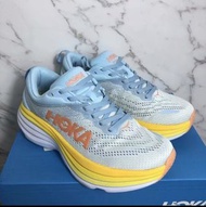 🎇全新特惠HOKA ONE ONE Bondi 8 緩震公路跑步鞋 女款 淺藍色
