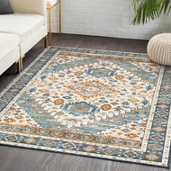 พรมห้องนั่งเล่น Mordern Soft Abstract Distressed Area Rugs For Bedroom Artistic Weavers Chester Boho