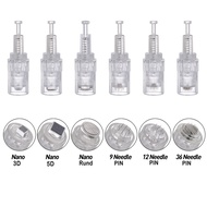 10 Pcs 9/12/36/42/Nano/3D/5D/Round Cartridge Replacement Parts for Dermapen Microneedle Microneedlin