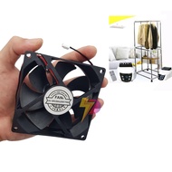 Quạt máy sấy quần áo quạt tốc độ cao 12V 9CM 8CM thay thế cho các dòng hút ẩm