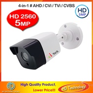 Qi Tech HiK Vision CCTV HD-2560P 5MP Infra Red Bullet Out Door Water Proof Camera Support Day & Nigh
