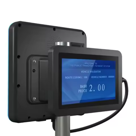 Android 9.0 QR Card Reader POS Electronic Ticketing Payment Terminal Automatic Fare Collection Bus V