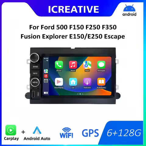 Android Auto For Ford F150 2004-2008 F250 F350 Fusion Mustang Explorer Edge Focus Car Radio Navigati