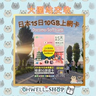 Joytel 日本數據卡 15日10GB SIM卡 JAPAN