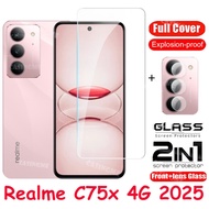 For Realme C75x 4G 2025 Full Cover Tempered Glass Flim For Realme C75x RealmeC75x C75X C75 C 75 x 4G