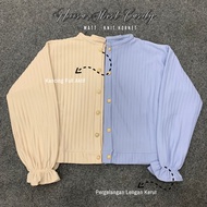CARDI KNIT PREMIUMHornet HEERA CROP CARDIGAN VINTAGE GOLD BUTTON LULA CARDI CROP TOP KOREAN STYLE