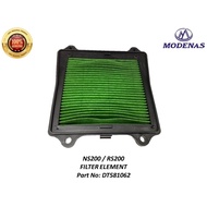 DT581062 MODENAS PULSAR NS200 / RS200 / DOMINAR 400 D400 AIR FILTER ORIGINAL
