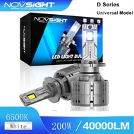 Novsight N60 D1S D2S D3S D4S car LED Headlight 200W 40000LM A Pair 6500K Plug And Play Canbus