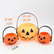 Halloween candy pumpkin basket - Halloween decorative pumpkin bag