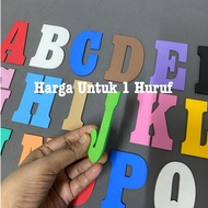 Eva Foam Craft Wall Decoration Alphabet A-Z & Number Single Selection (Harga Untuk satu Huruf)