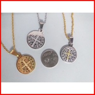 ◷  ▿  ▴ Padre Pio Stainless Necklace For Protection Men & Women Gold Two Tone Silver