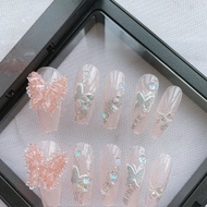 Nail box Fake nail Design Van An M089 Set Of 24 Nails With Cute Artificial nail Accessories