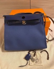 Hermes Herbag 31 藍色銀扣 有單任驗