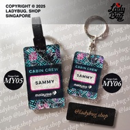 Luggage Tag / Bag Tag / Keychain - EXCLUSIVELY ONLY FOR MALAYSIA AIRLINES Cabin Crew & Tech Crew (OR