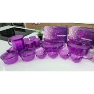 Purple Royale Crystalline Full Set Tupperware🎊L
