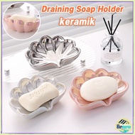 Draining Soap Holder Korea Soap Holder Bracket Cute Container Draining Soap Holder 3D Seashell Soap 