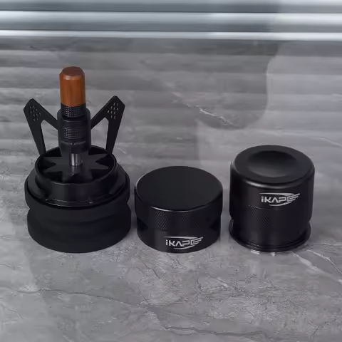 IKAPE Espresso products, Coffee Tool Set with Rotary WDT Tools and V4 tamper and distributor (Three-