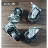 Flat Wheels Suitcase Wheels RRT 40mm Trolley Wheels (Per 1 pc) - Black