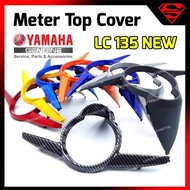 METER TOP COVER MATT BLACK &amp; BLACK LC135 NEW V2 V3 V4 V5 V6 V7 / LC 135 NEW [ ROUND ]