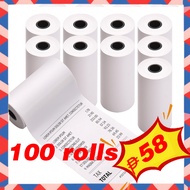 10 Rolls 57mm x 30mm 57mm x 40mm 57mm x 50mm POS Thermal Paper for Thermal Printer (White)