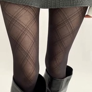 Women's Tights with Classic Aesthetic Style Pattern, Sexy Elastic Concealer BT474