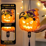 內地直送 - 萬聖節發光投影手提南瓜燈裝飾道具 DIY 材料包 幼兒園手工 簡單易做