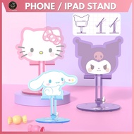[💖SG Stock] Sanrio iPad Stand Tablet Stand iPad Holder Folding Portable iPad iPhone Universal Acryli
