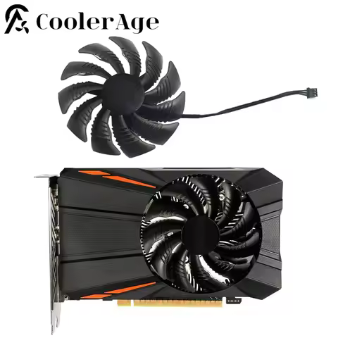 PLD09210S12HH T129215SU 3Pin Cooler Fan GTX1050 RX560 RX550 For Gigabyte Geforce GTX 1050 1050Ti RX 