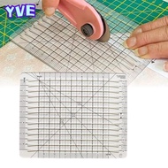 YVE Quilt Cutting Template, Acrylic 6inch Quilt Cut Ruler Template, Universal 5 in 1 Squared Transpa