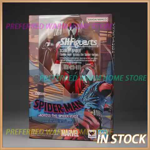 In Stock Originate BANDAI SHF Scarlet Spider Movable Model Toys S.H.FIGUARTS Ben Reily Spider-Man: A