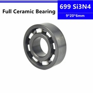 4pcs/ 10pcs Si3N4 ceramic bearing 699 9*20*6mm silicon nitrile full Ceramic deep groove ball bearing