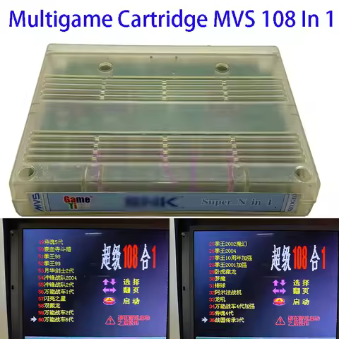 NEOGEO MVS JAMMA 108 In 1 Game Cartridge Pcb Board For MV1B/MV1C/MV1A/MVS Neo Geo Multigame Retro Ar