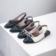 GUZZINI - Delphin Flat Shoes with Ribbon Back Strap FP 061