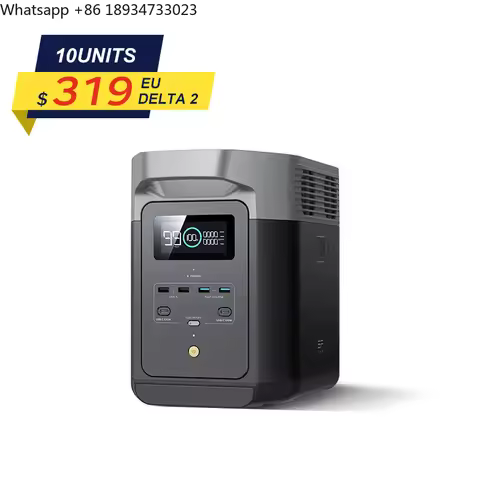 EcoFlow EU DELTA 2 1024Wh LI-Polymer Fast Charging USB Interface Plastic Material 1200W Output Power