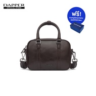 DAPPER กระเป๋าสะพายข้าง Mini Duffle Bag สีน้ำตาล + DAPPER Box