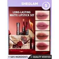 Ember Rose X SHEGLAM Dynamatte Boom Long Lasting Matte Lipstick Set Nude Lip Tints Makeup Cosmetics