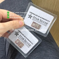 FINE SILVER 9999 PRECIOUS METAL STAR SILVER PURE ORIGINAL SILVER