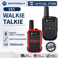 8PCS Motorola Walkie Talkie C51 Mini 5W High Power 10KM 16 Channels Radio 10KM IP54 Waterproof UHF H