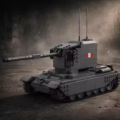 MOC FV4005 Tank Destroyer Building Blocks | 931PCS Military Bricks Kit | Collectible Model for Adult