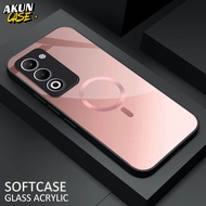(B69)Softcase Glass kaca Arylic Compatible For OPPO A5 2025