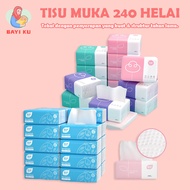 [65 Pulls, 4 Ply] 💙Pure Soft Bamboo Non-Toxic Baby Tissue Paper / Facial Tissue Paper / Travel Tissue / Tisu Bayiku Bayi Ku