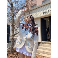 Mori Style Lazy Style Autumn Winter Cardigan Diamond Sweet Chanel Style Sweater Coat Women Girls Cha