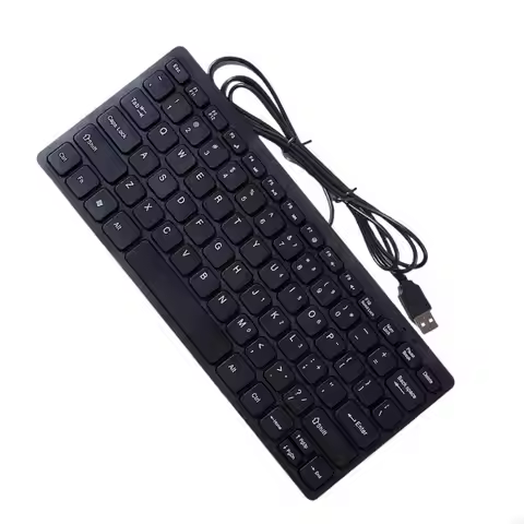 Ergonomic Wireds USB Keyboards 78 Key for Desktop Laptop and All In One PC 24BB
